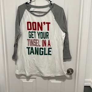 Holiday baseball Tee size XL